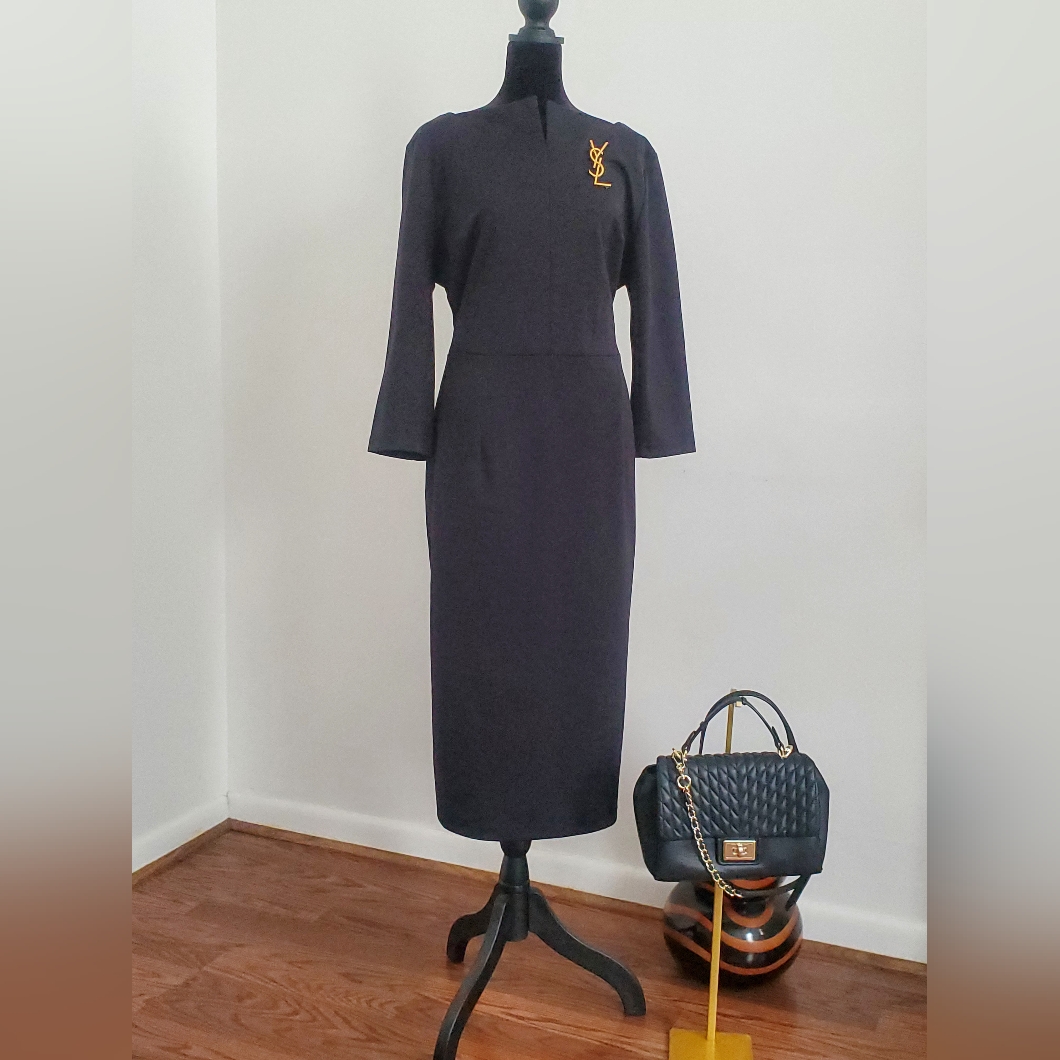 Chic Black Pencil Dress